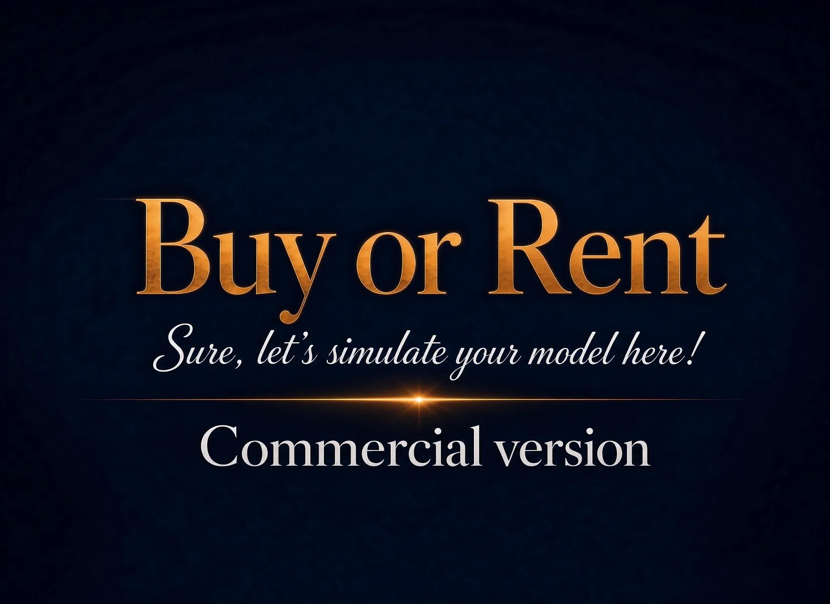 Rent vs Buy a Shop/factory Simulator – Pro assistant for your decision making
